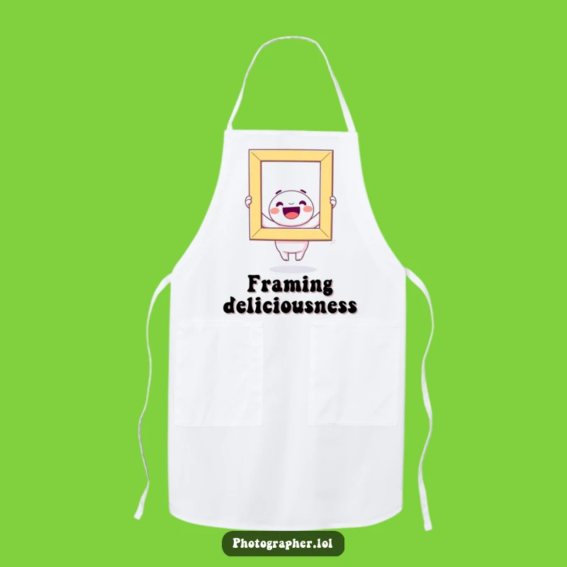 Funny Kawaii Photo Frame Apron: Kitchen Fun with a Hilarious Character, Great Funny Gift for Cooks!