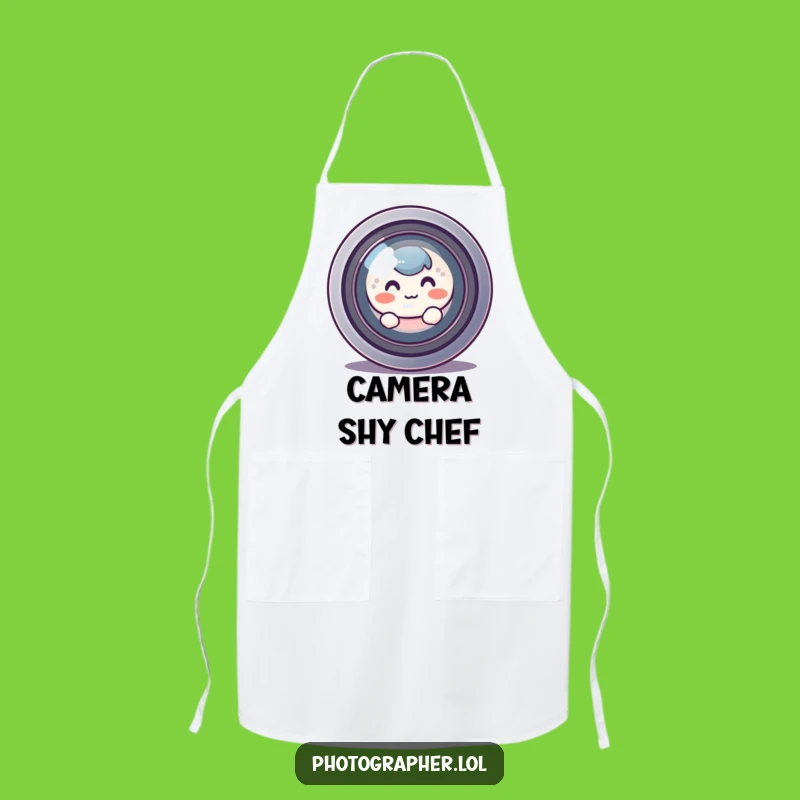 Funny Shy Photographer Apron - Capture Moments Shyly!