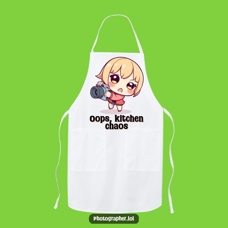 Funny Tripping Photographer Apron: Cook With Flair And A Humorous Stumble