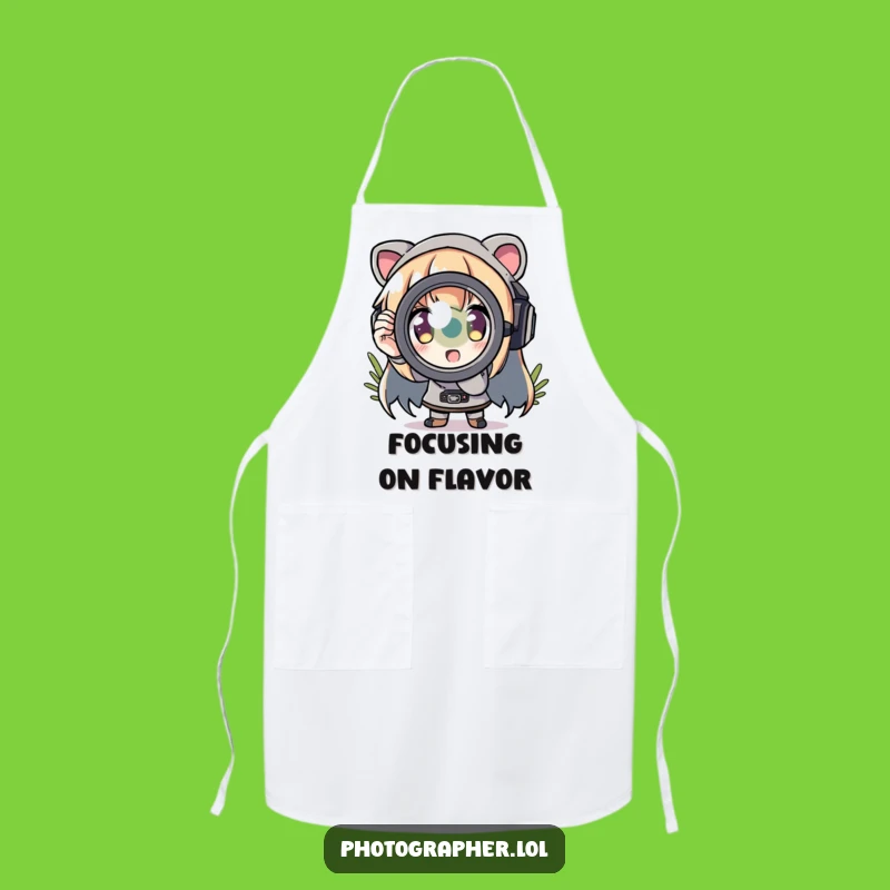 Funny Zoom Lens Apron: Shoot with Humor, Exaggerated Lens, Hilarious Gift!