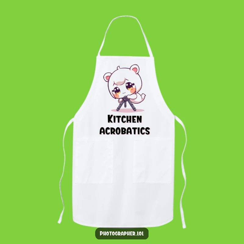 Funny Tripped Photographer Apron: Kitchen Fun with a Hilarious Character, Perfect Funny Gift for Cooks!