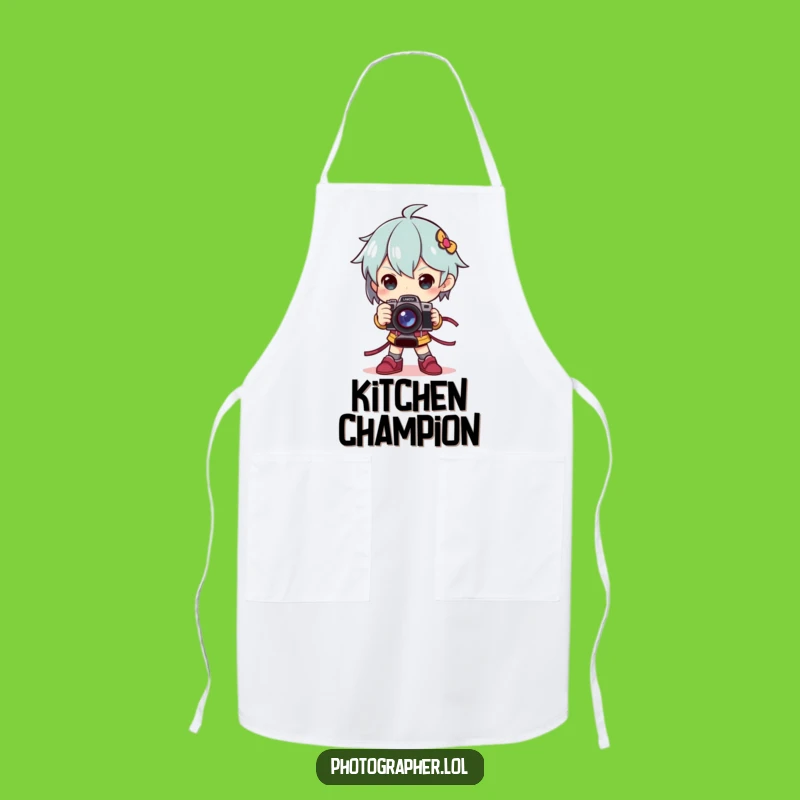 Funny Champion Apron: Dramatic Camera Pose, Perfect Chef Gift