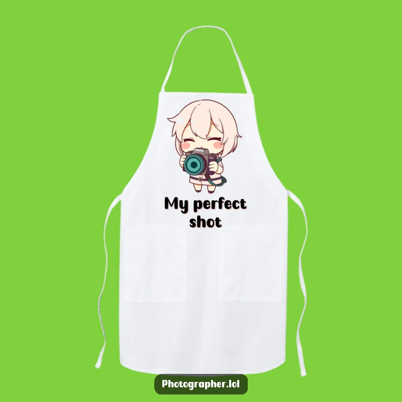 Funny Winking Photographer Apron: Cook and Capture with a Smile