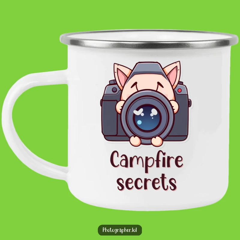 Funny Sneaky Lens Camping Mug: Mischievous Outdoor Peek, Gift