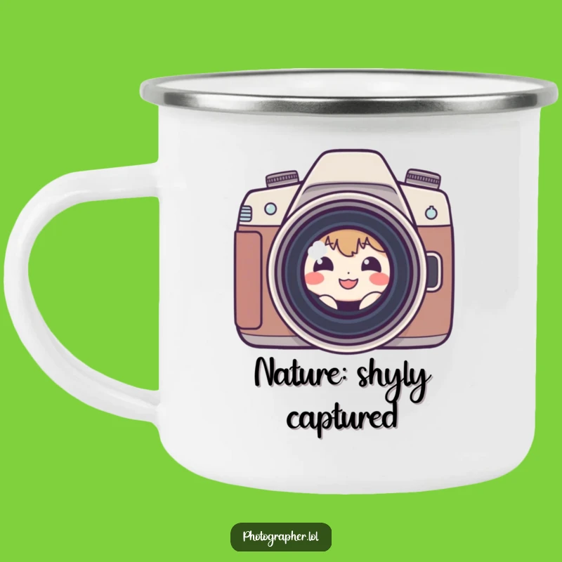 Funny Shy Photographer Camping Mug: Adventure With A Humorous Camera Companion