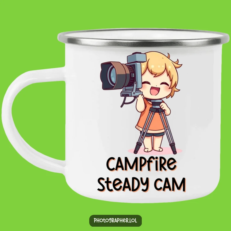 Funny Vintage Camera Tripod Camping Mug: Hilarious Outdoor Photo Adventure Mug