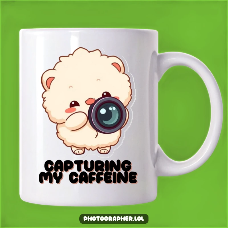 Funny Fluffy Photographer Mug: Cheerful Shutterbug Gift for Camera Lovers