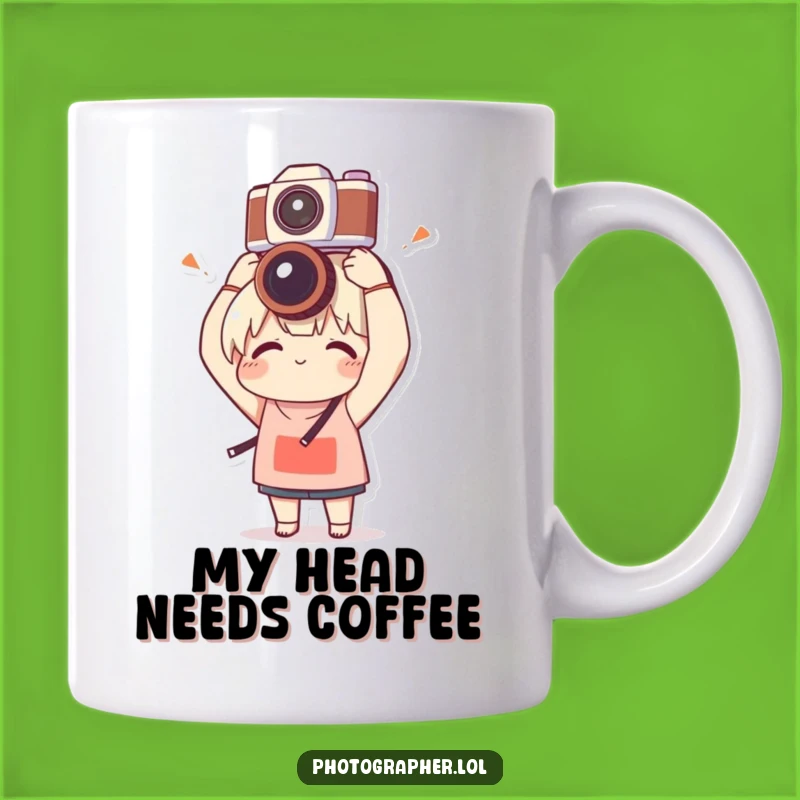Funny Balancing Camera Mug: Clumsy Delight, Perfect Gift for Goofballs