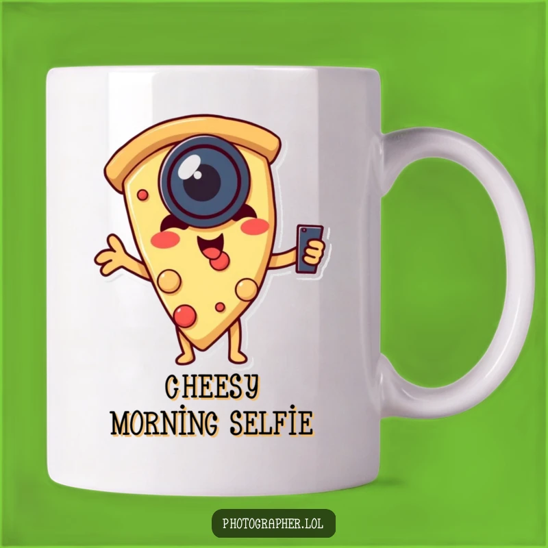 Funny Pizza Selfie Mug: Strike a Pose with Your Favorite Slice!