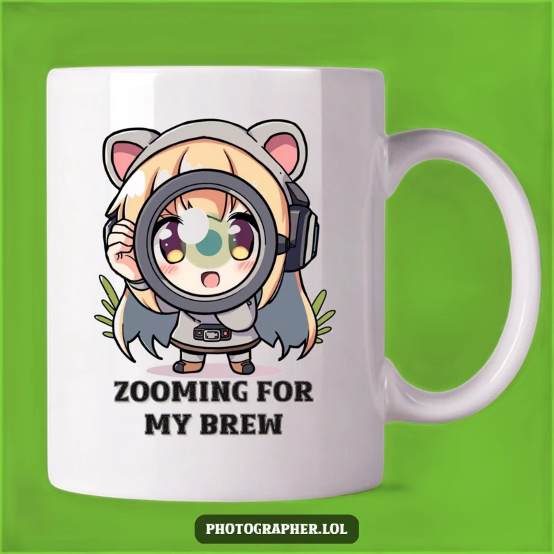 Focus on fun with this funny zoom lens mug. It’s perfect for photographers who love a good laugh.