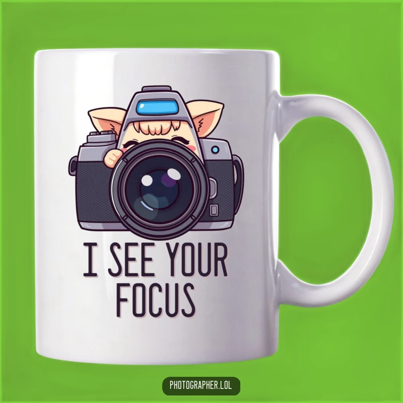 Funny Winking Camera Mug: Playful Photographer Humor Gift for Shutterbugs