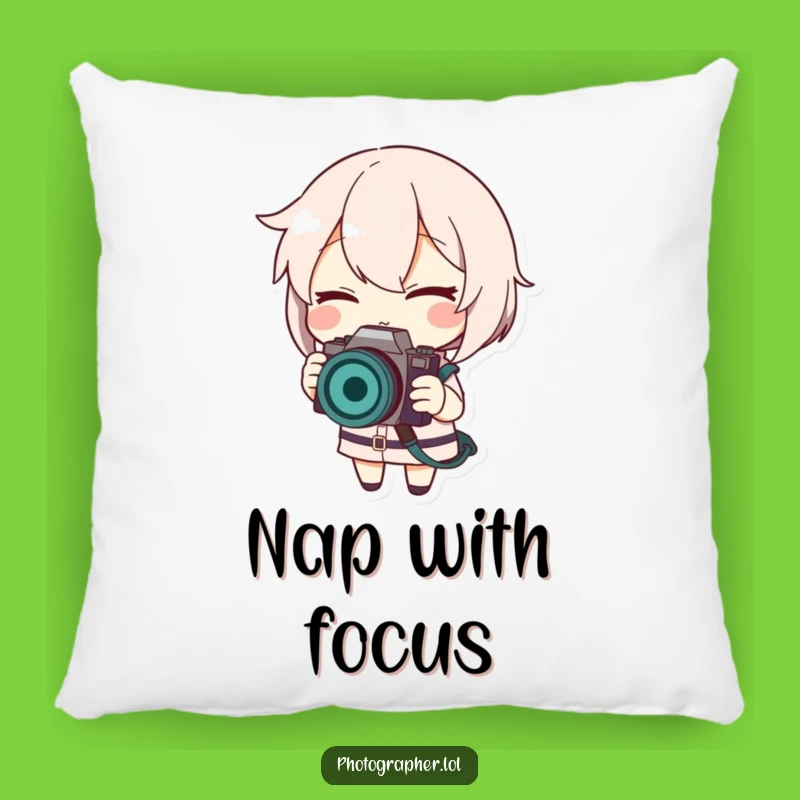 Comfy Funny Winking Photographer Pillow: Snuggle Up with Style