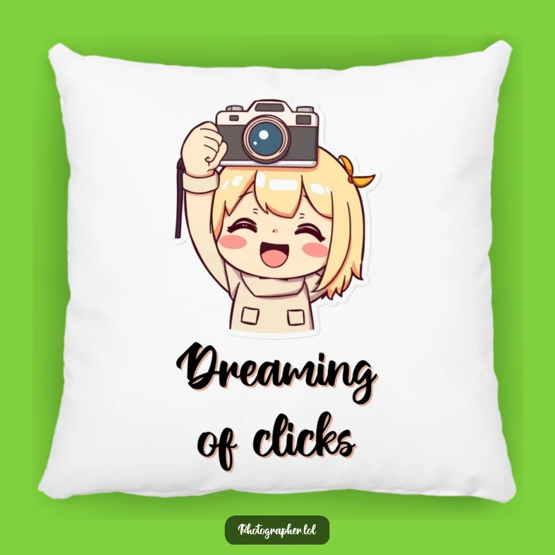 Funny Photographer Pillow: Cozy Triumph - Hilarious Accent Gift