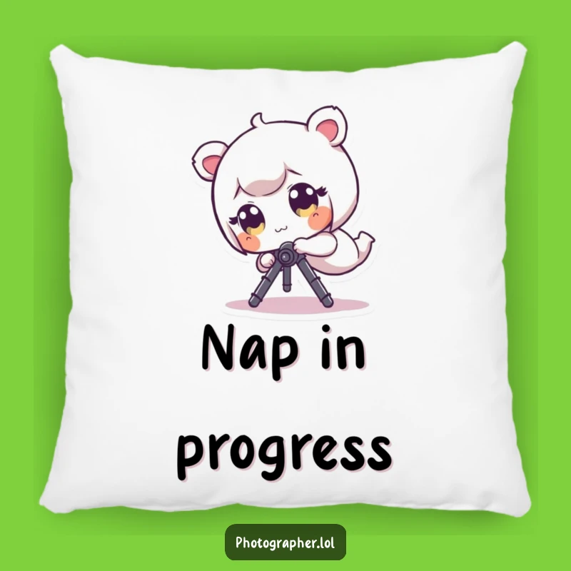 Funny Tripped Photographer Pillow: Soft Cushion with a Hilarious Character, Great Funny Gift for Relaxing!