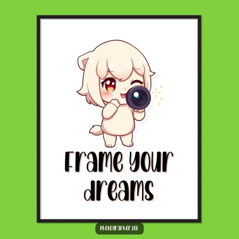 Funny Wink Camera Print: Instant Hilarious Art for Photography Lovers!