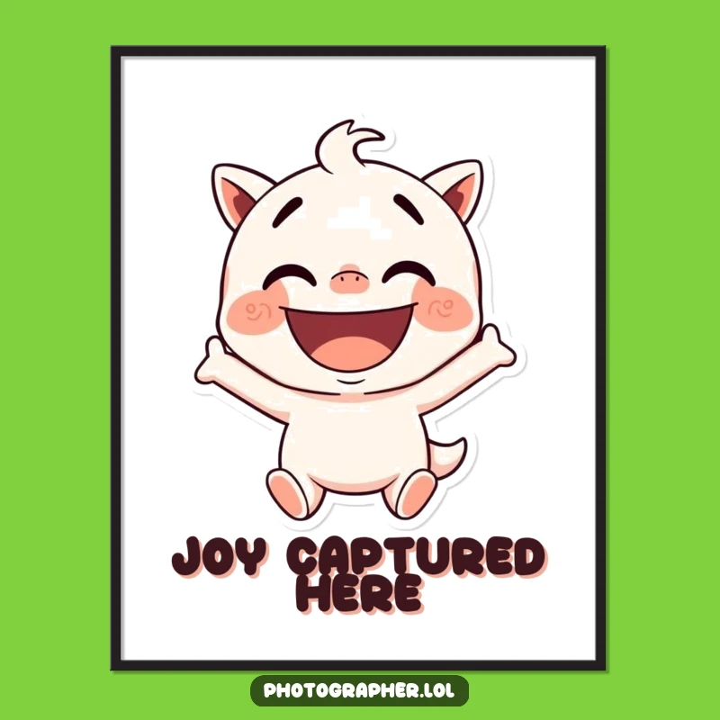 Funny Digital Art: Silly Pose Grin, Instant Joyful Decor Gift