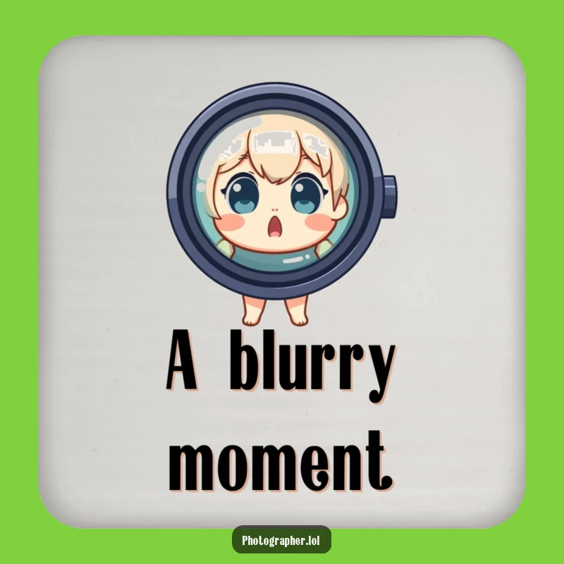 Funny Photographer Coaster: Protect Surfaces with Surprise, Cute Funny Gift
