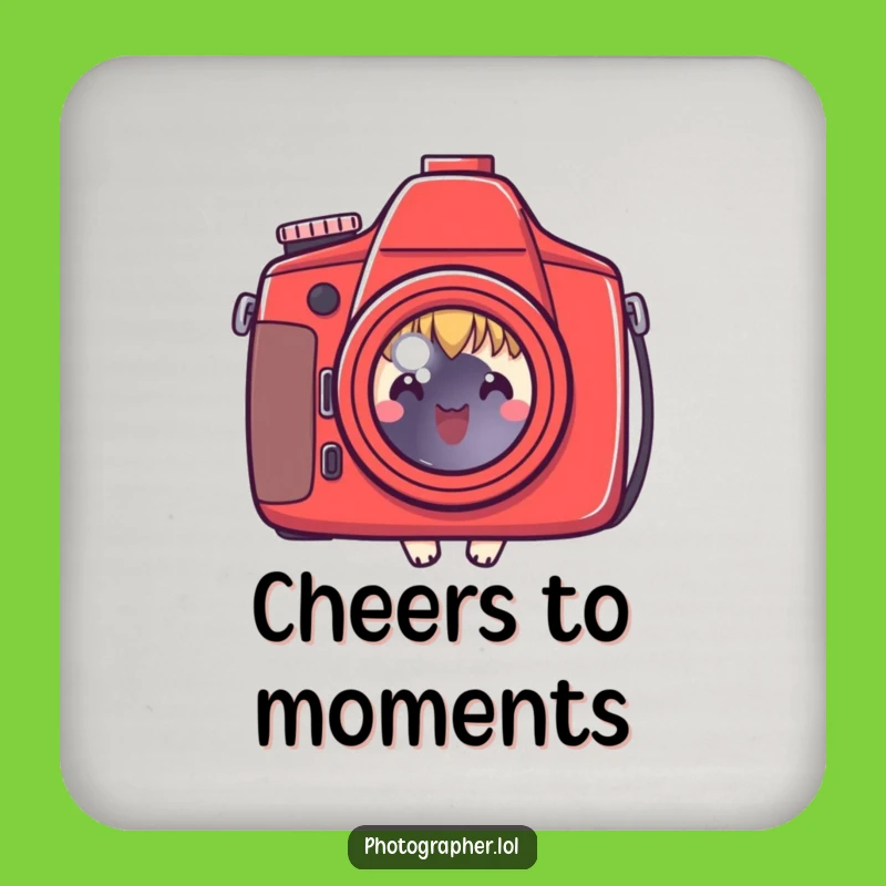 Funny Camera Coaster Set: Protect Surfaces with Photo Flair, Great Gift