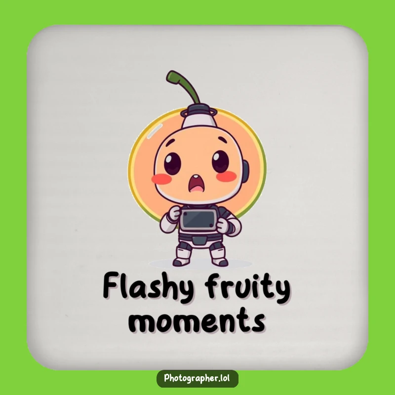 Funny Fruit Robot Coasters: Protect Surfaces with Quirky Charm!