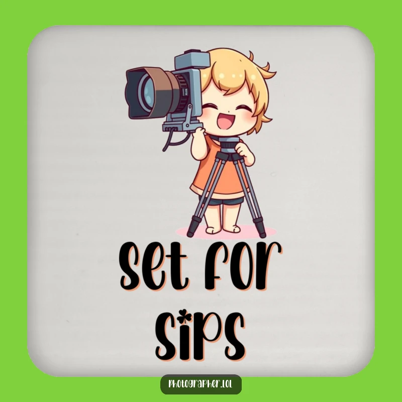 Funny Vintage Camera Tripod Coaster: Humorous Protection for Your Surfaces