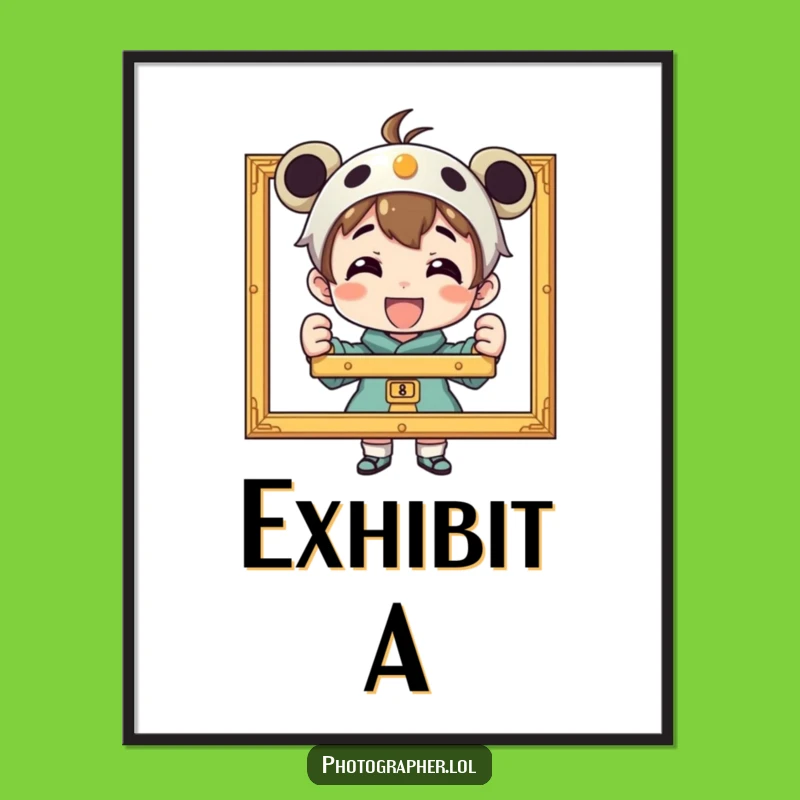 Funny Photographic Pride Poster: Display Your Artistic Triumph