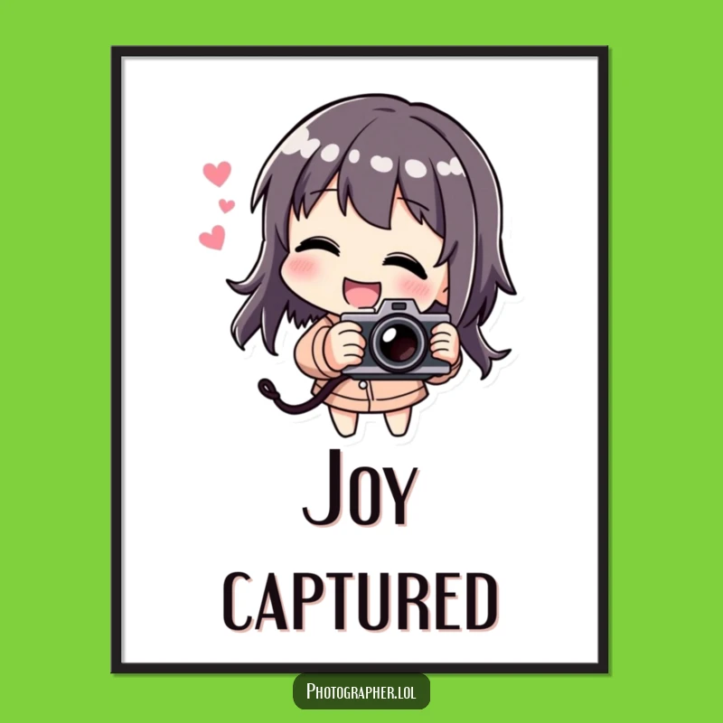 Funny Laughing Photographer Poster: Inject Fun into Your Decor