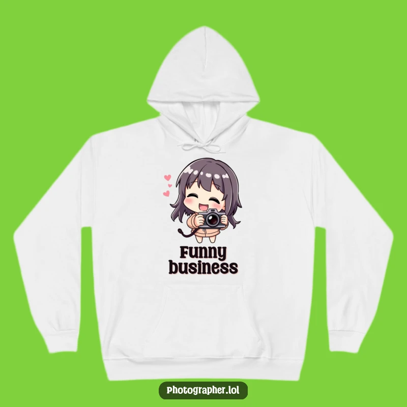 Cozy Funny Laughing Photographer Hoodie: Warmth and Giggles