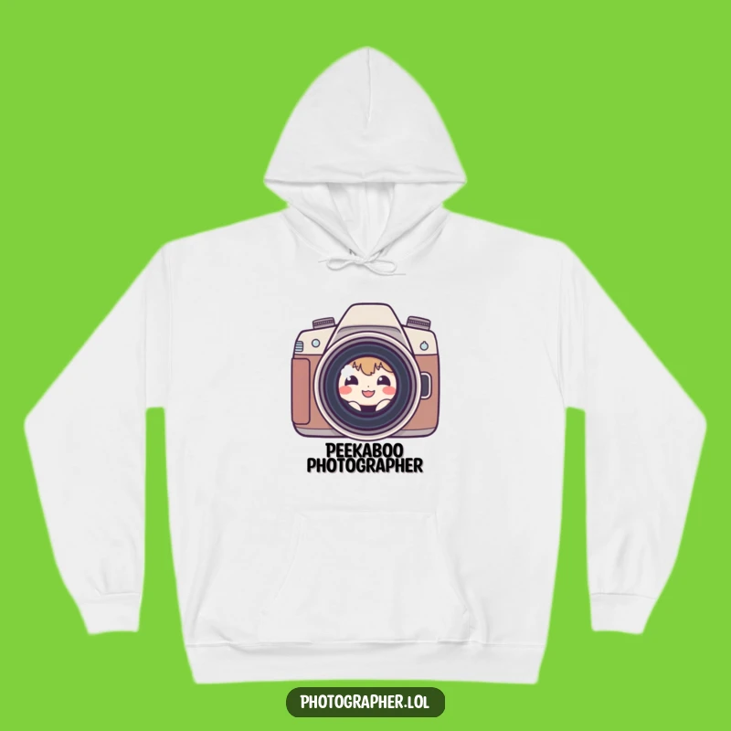 Cozy Funny Shy Photographer Hoodie: Stay Warm While Capturing Humorous Moments