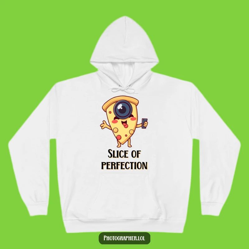 Funny Pizza Selfie Hoodie: Cozy Up with Cheesy, Comical Style!
