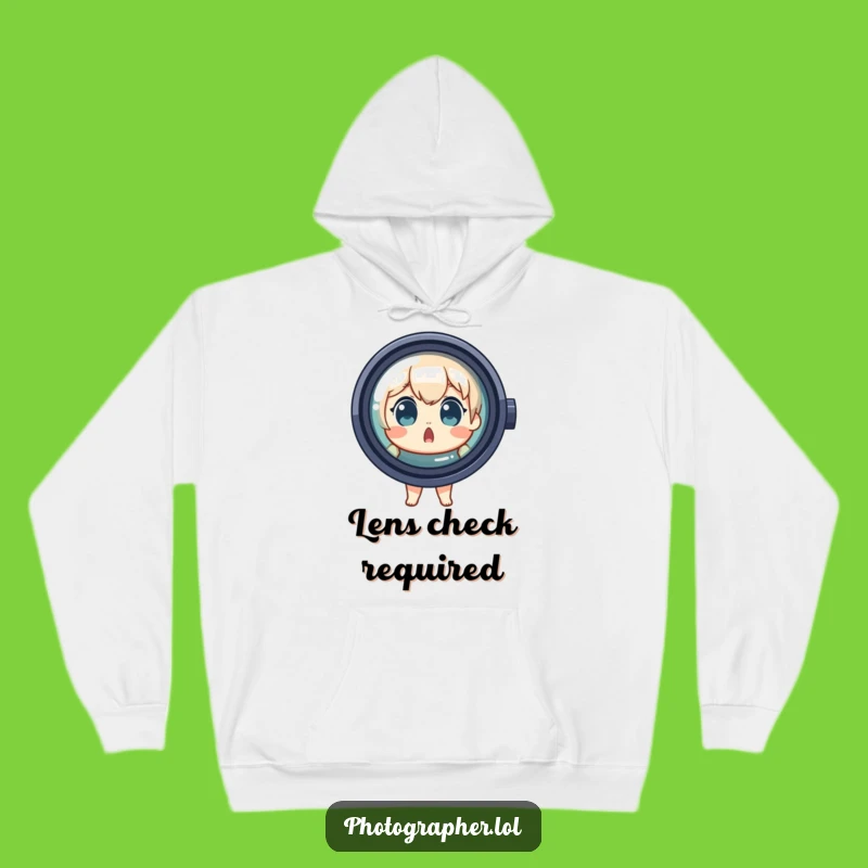 Funny Photographer Hoodie: Cozy Lens Vibes, Warm Funny Gift for Optics Lovers
