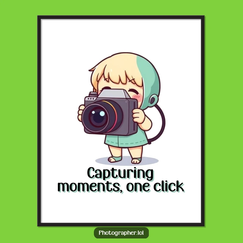 Free Printable Funny Wall Art: Vintage Camera Character, Quirky Downloadable Home Decor