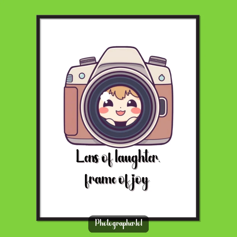 Free Printable Shy Photographer Wall Art - Funny Downloadable Decor for Photo Lovers