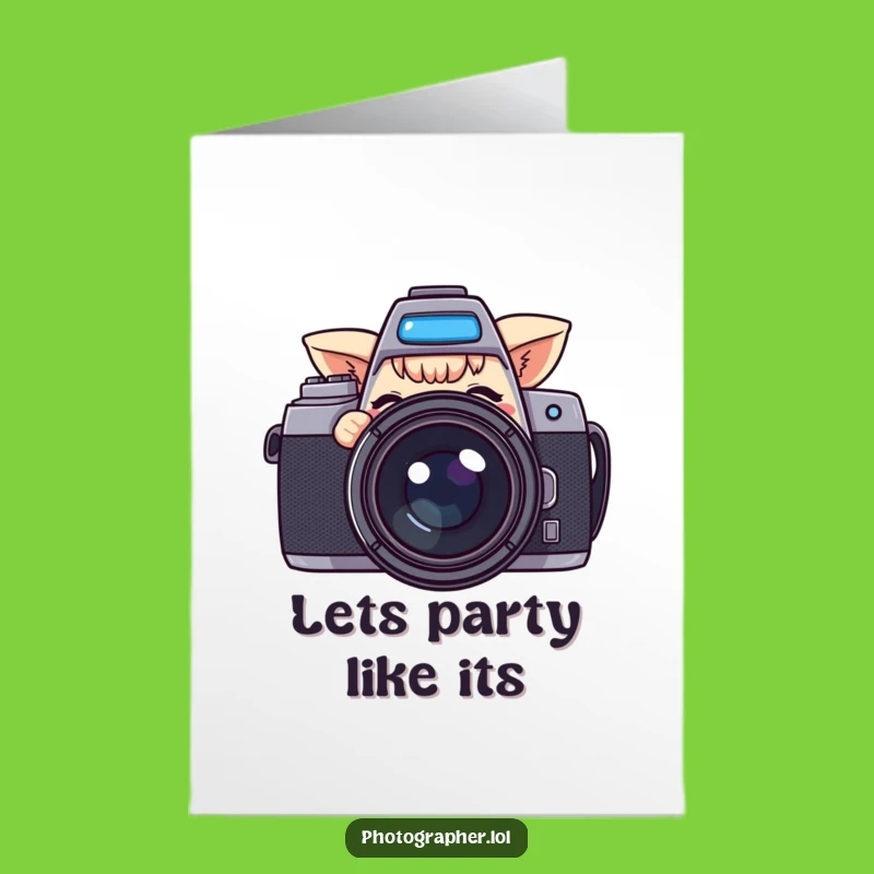 Cheeky Free Printable Birthday Card: Camera Wink! Funny Downloadable Surprise