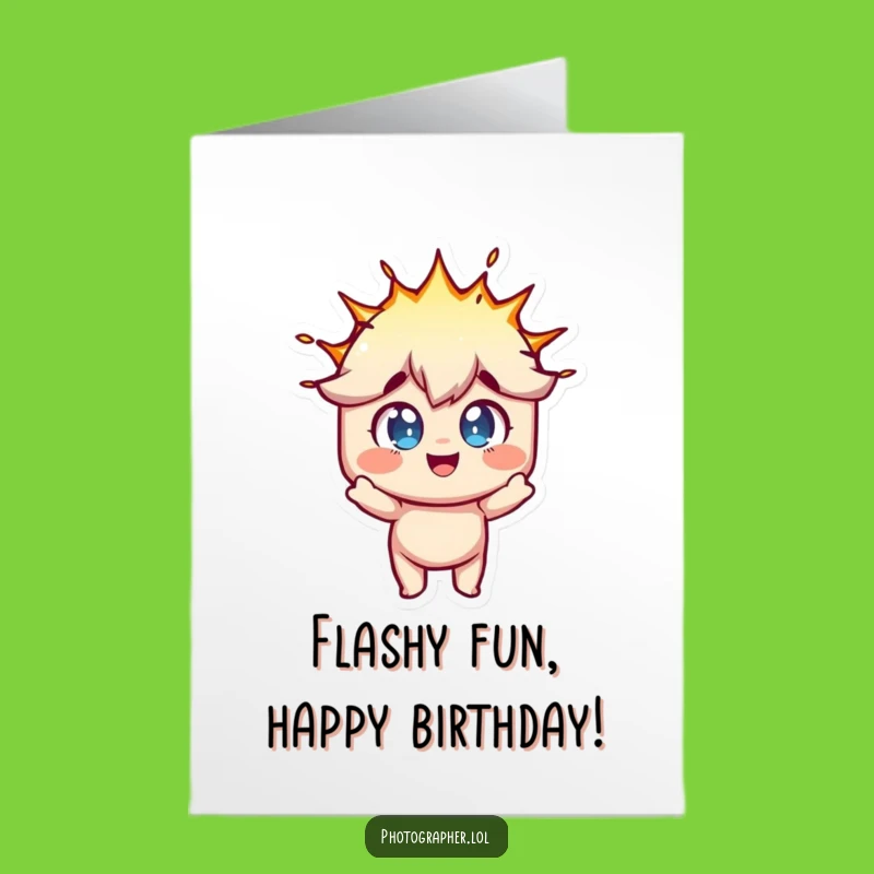 Free Printable Birthday Card: Flashy Fun Explosion - Funny Downloadable Gift