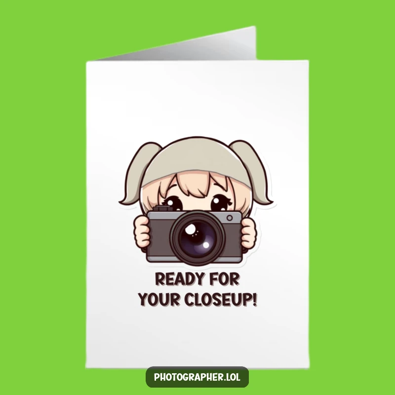 Free Printable Birthday Card: Funny Camera Peeker, Perfect DIY Downloadable Gift