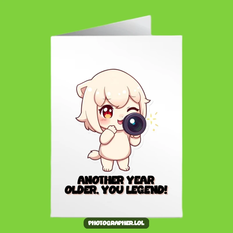 Free Printable Birthday Card: Winking Camera Character, Hilarious Downloadable Fun!