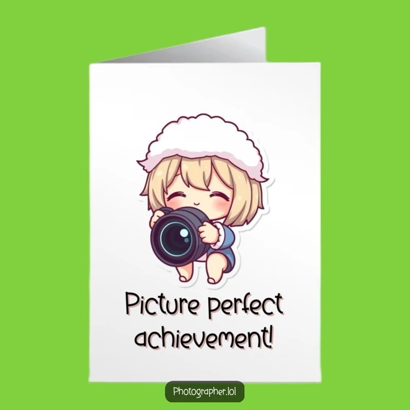 Free Printable Congrats Card: Camera Animal for Sharp DIY Achievements!