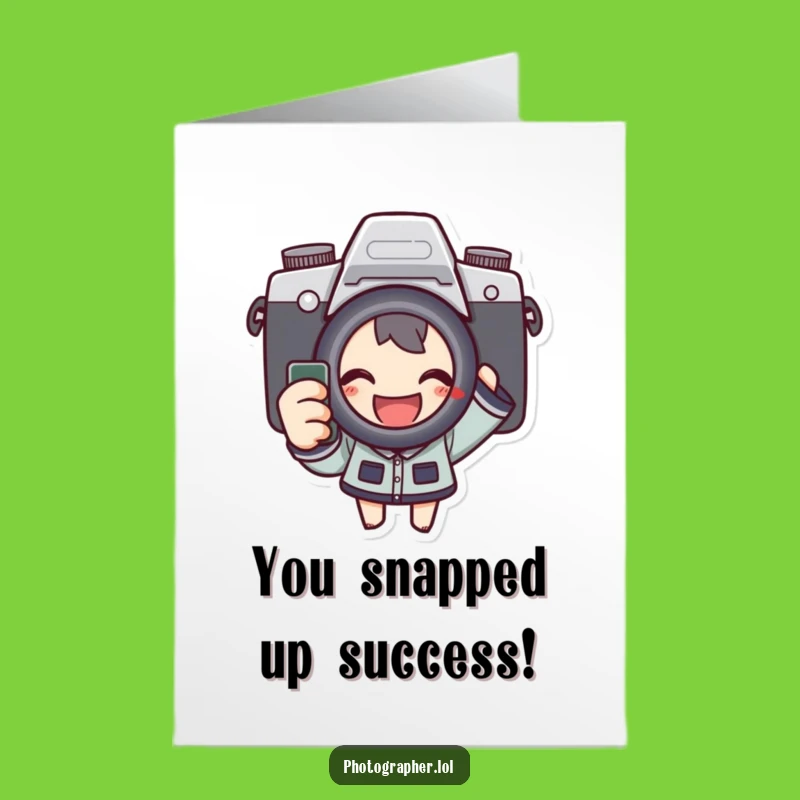 Free Printable Congrats Card: Photographer's Joy, Hilarious Downloadable Gift Idea