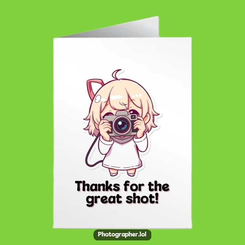Free Printable Thank You Card: Vintage Camera Guy Appreciates You!