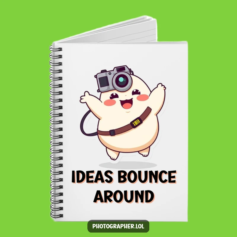 Funny Happy Photographer Notebook - Jot Down Joyful Shots!
