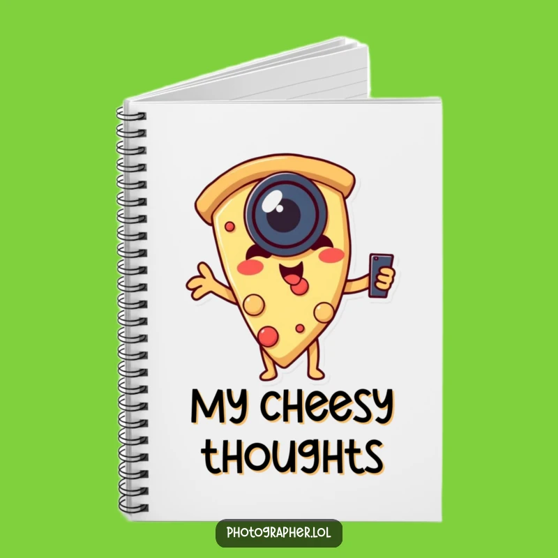 Funny Pizza Selfie Notebook: Capture Your Cheesy Ideas!