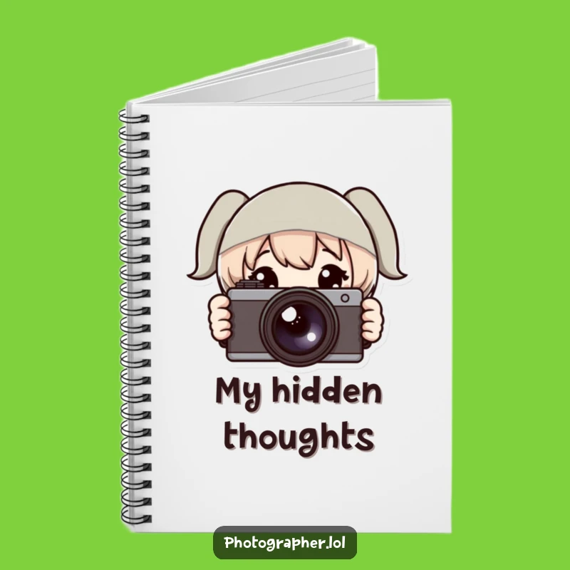 Funny Notebook: Shy Camera Guy, Perfect Gift for Photo Journaling