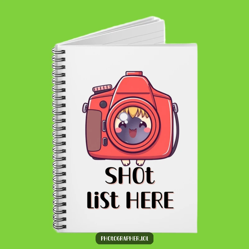Funny Photographer's Notebook: Capture Ideas with Camera Charm, Perfect Gift