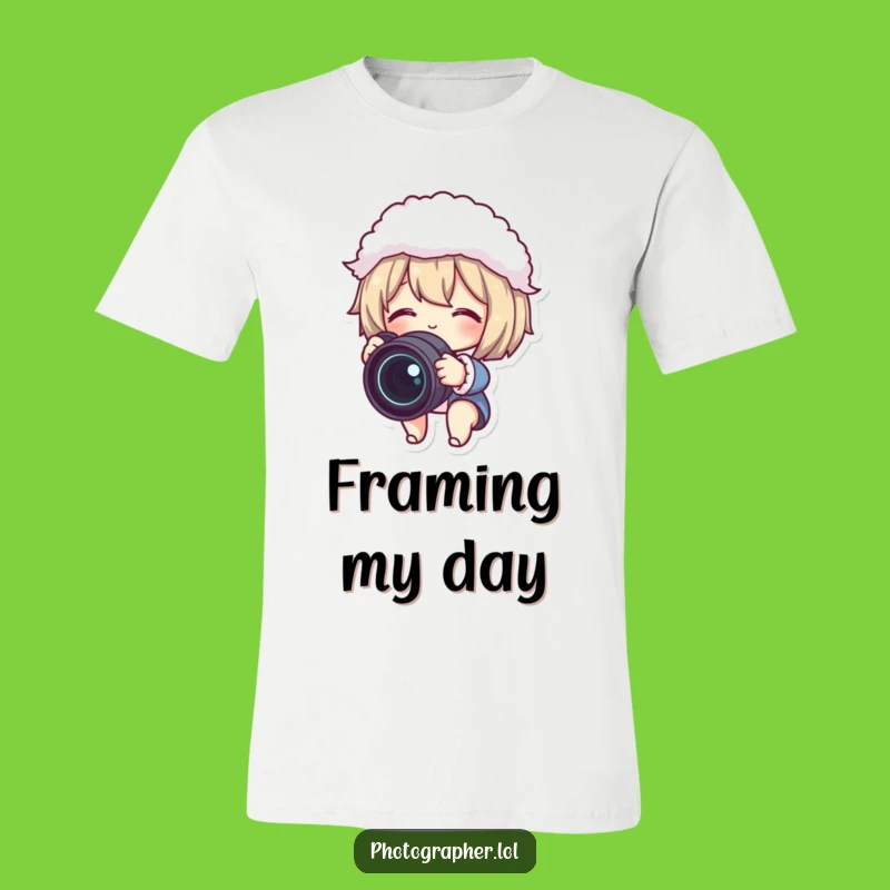 Funny Photographer Character T-Shirt - Gift for Photo Lovers