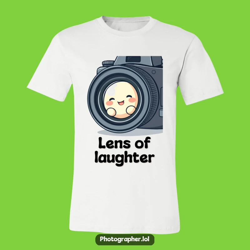 Funny Blob Camera T-Shirt: Giggling Character, Hilarious Gift Idea