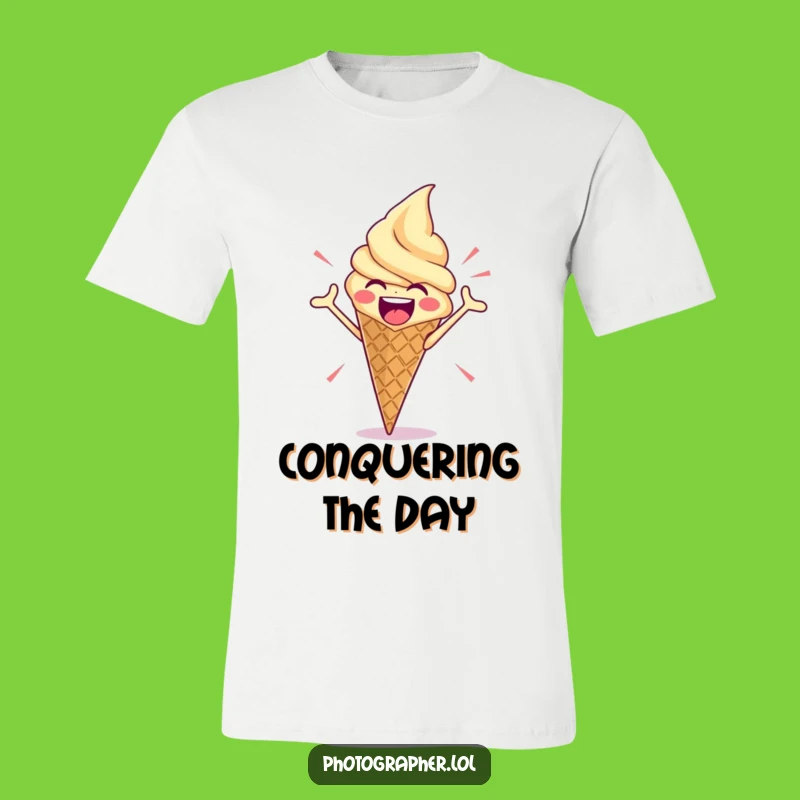 Funny Ice Cream Pose T-Shirt: Strike a Pose with Sweet Style!