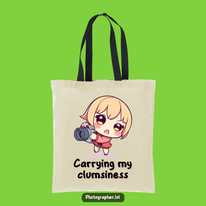 Funny Tripping Photographer Tote Bag: Carry Your Gear With Humorous Mishaps