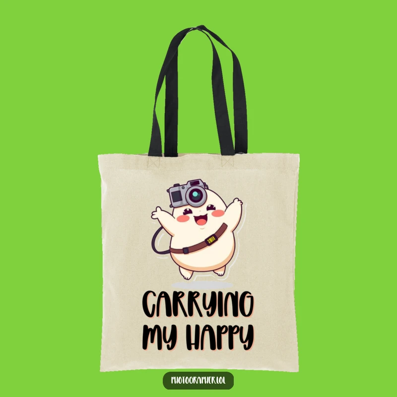 Stylish Funny Happy Photographer Tote - Carry Your Joy!