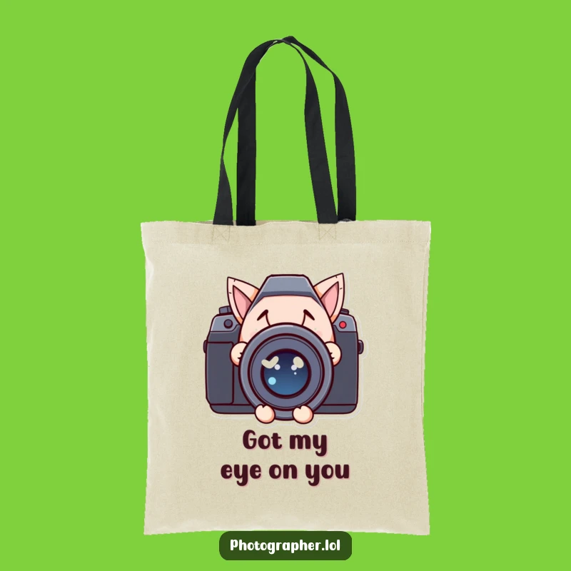 Funny Peek-a-Boo Tote Bag: Mischievous Lens Design, Perfect Gift