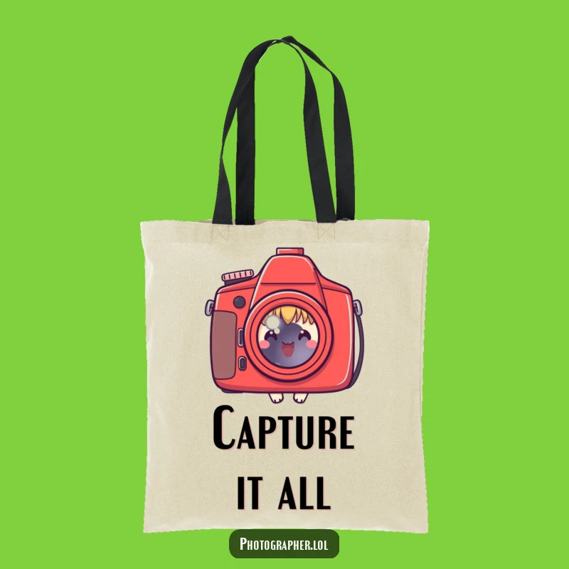 Funny Photographer Tote Bag: Carry Your Gear in Style, Great Gift